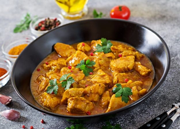 curry with chicken onions indian food asian cuisine 2829 4415
