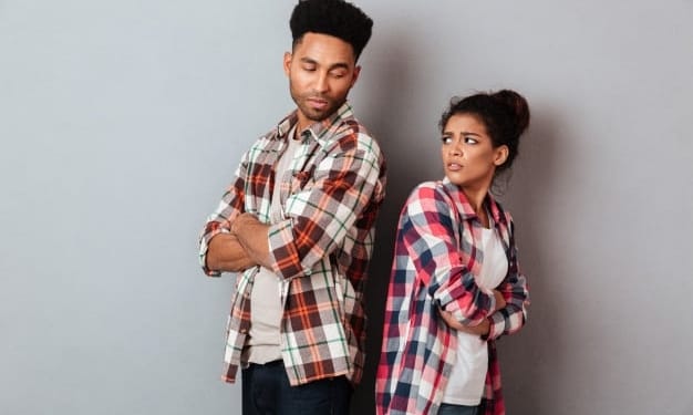 portrait upset young african couple 171337 5100