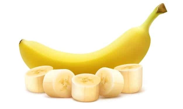 vector whole chopped ripe yellow banana isolated white background 1284 45451