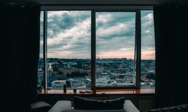 view city from large window high house 181624 18745