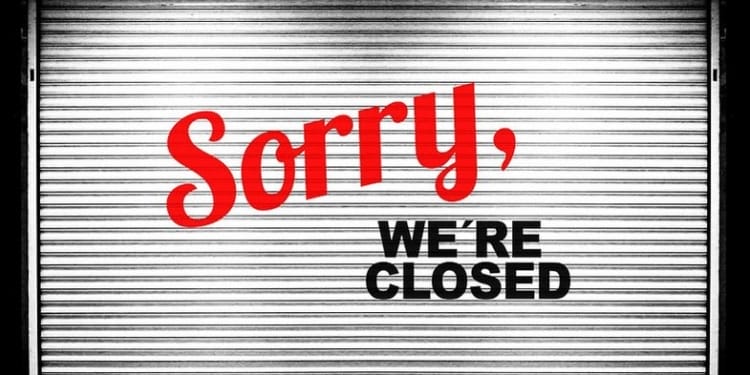 gesloten closed