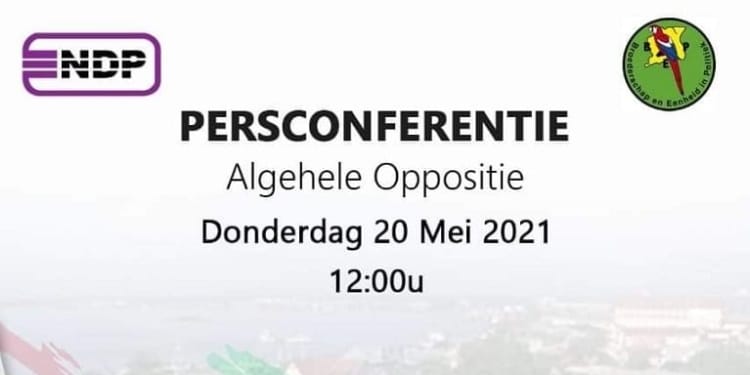 persconferentie oppositie
