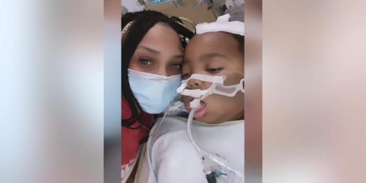 Kierra and son brain tumor1