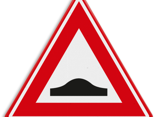 verkeersbord rvv j38 vooraanduiding verkeersdrempel