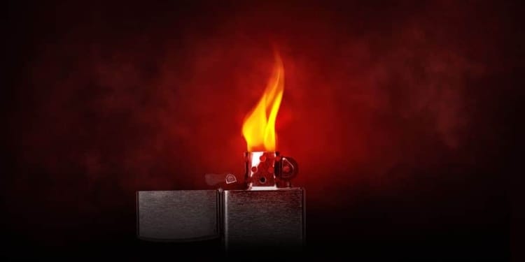 vuur vlam aansteker brand