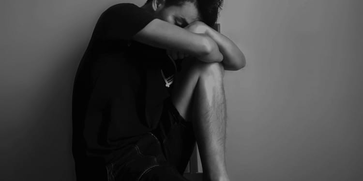 jongen depressief