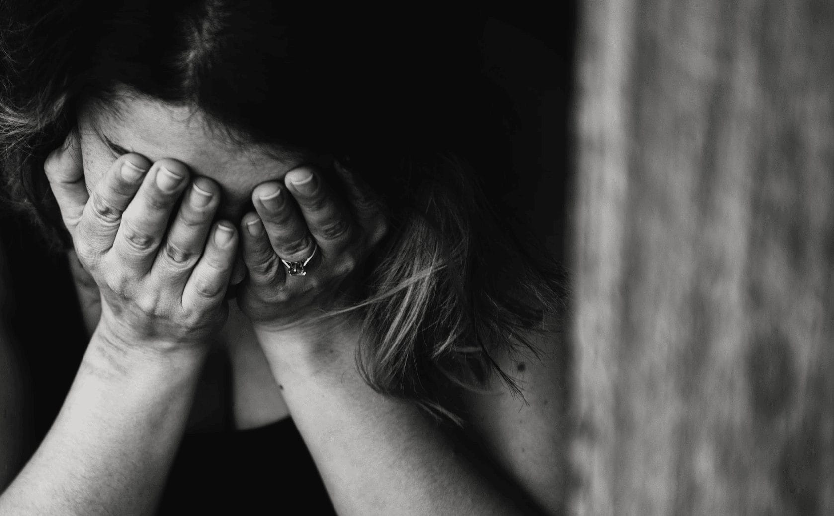 depressief verdrietig huilen