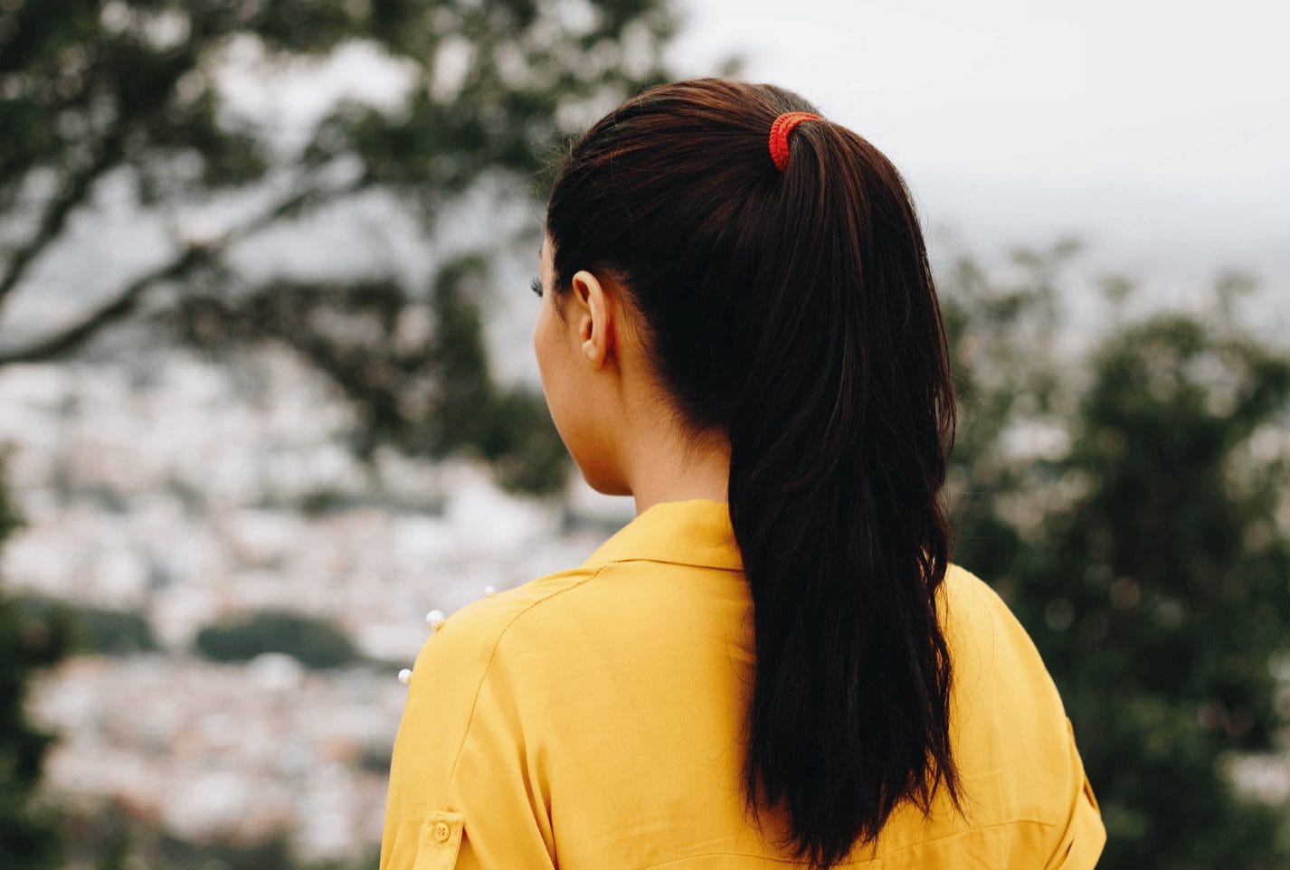 vrouw dame hoofd achteren