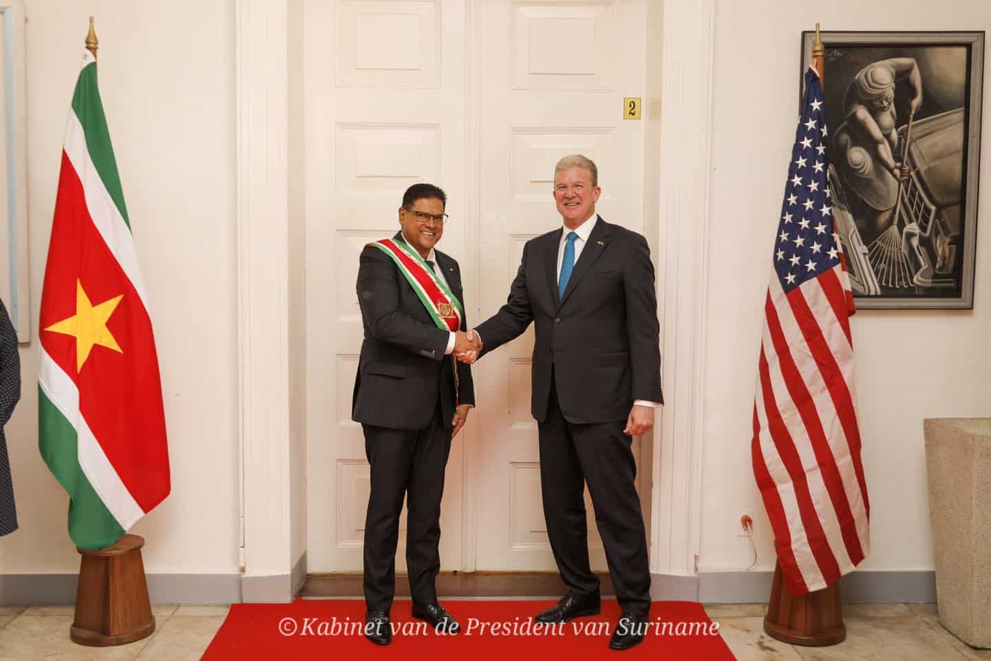 President ontvangt geloofsbrieven nieuwe Amerikaanse ambassadeur