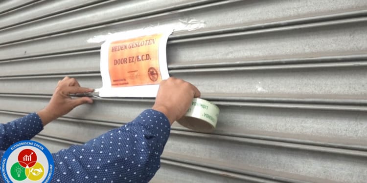 supermart winel gesloten door ecd