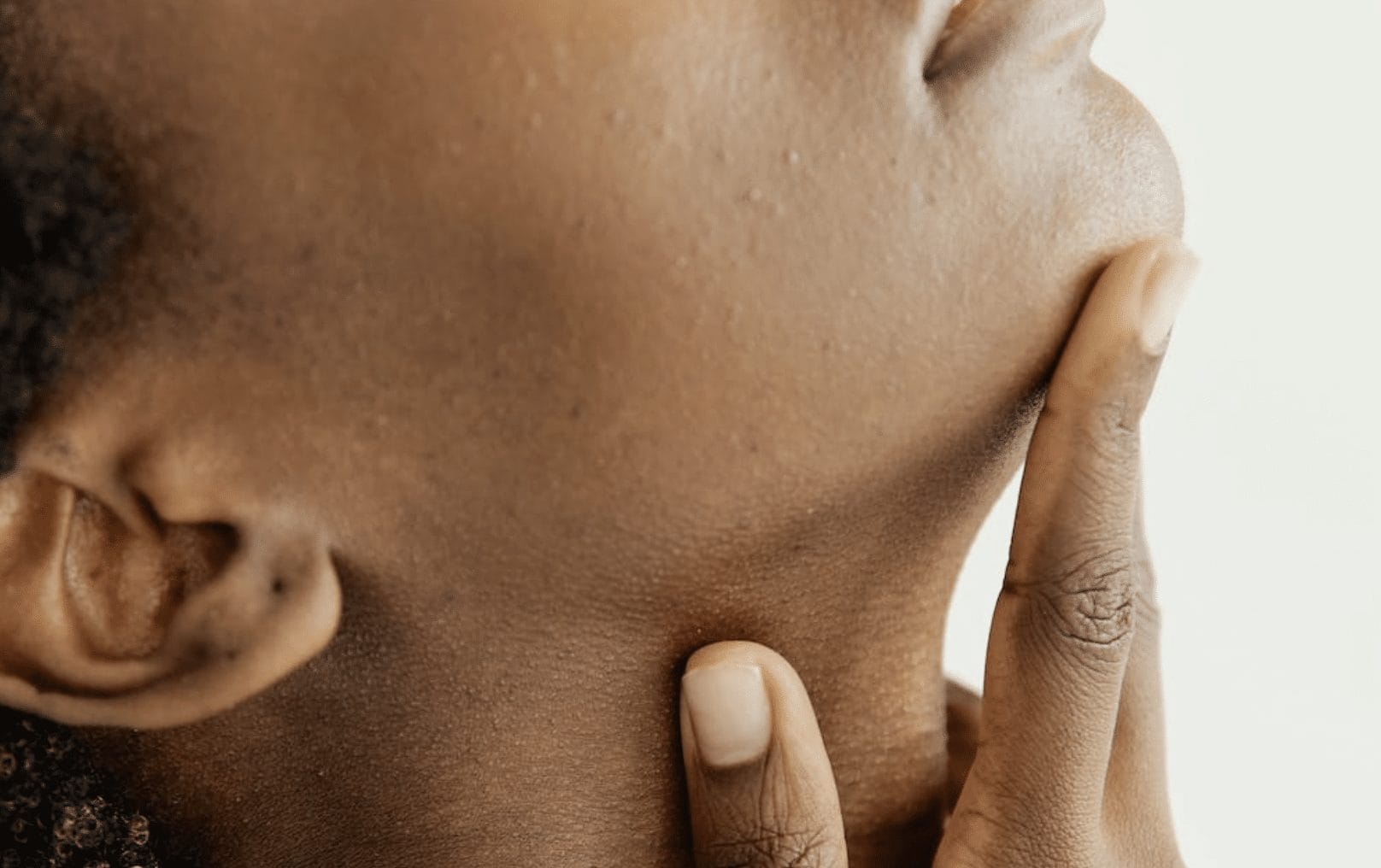 vrouw gezicht zijkant