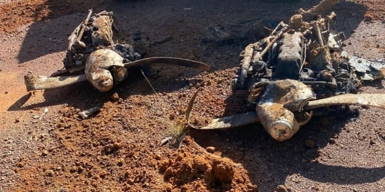 opgraven vliegtuig OM