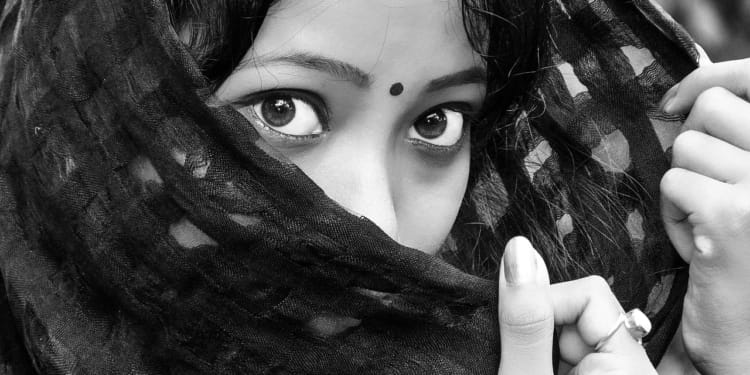 Hindostaanse dame vrouw Hindostaans