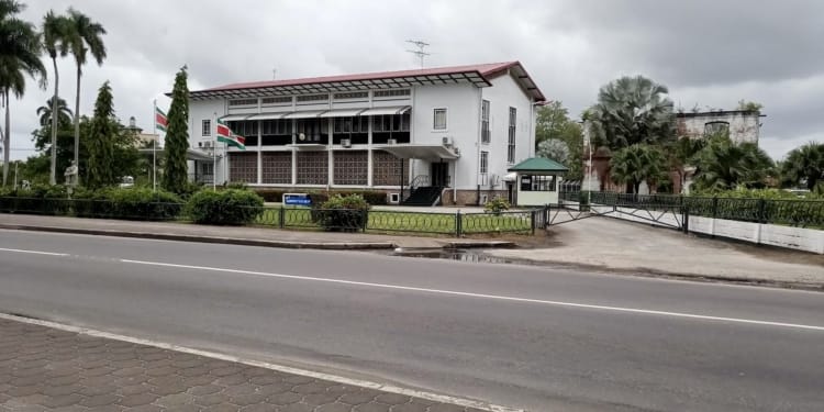 kabinet president dna suriname paramaribo fort zeelandia