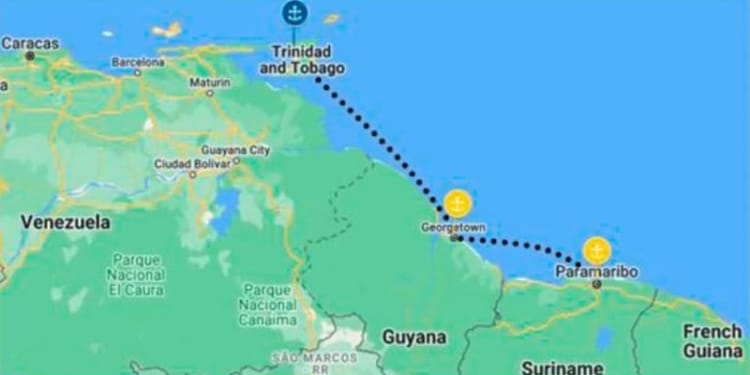 suriname ne trinidad caribisch gebied guyana