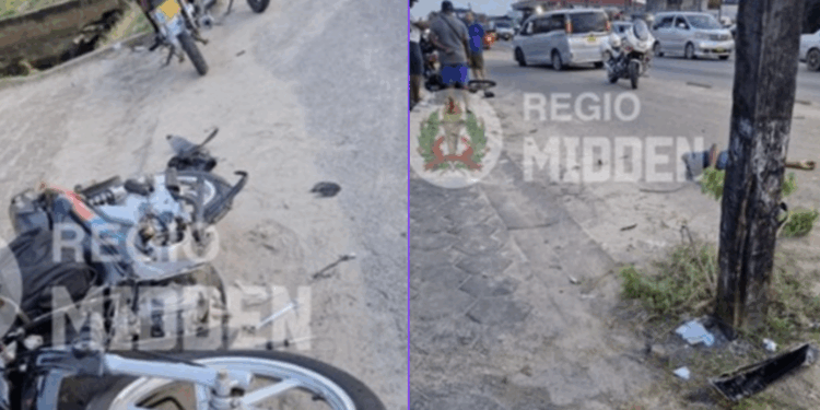 indira ghandiweg bromfietsers