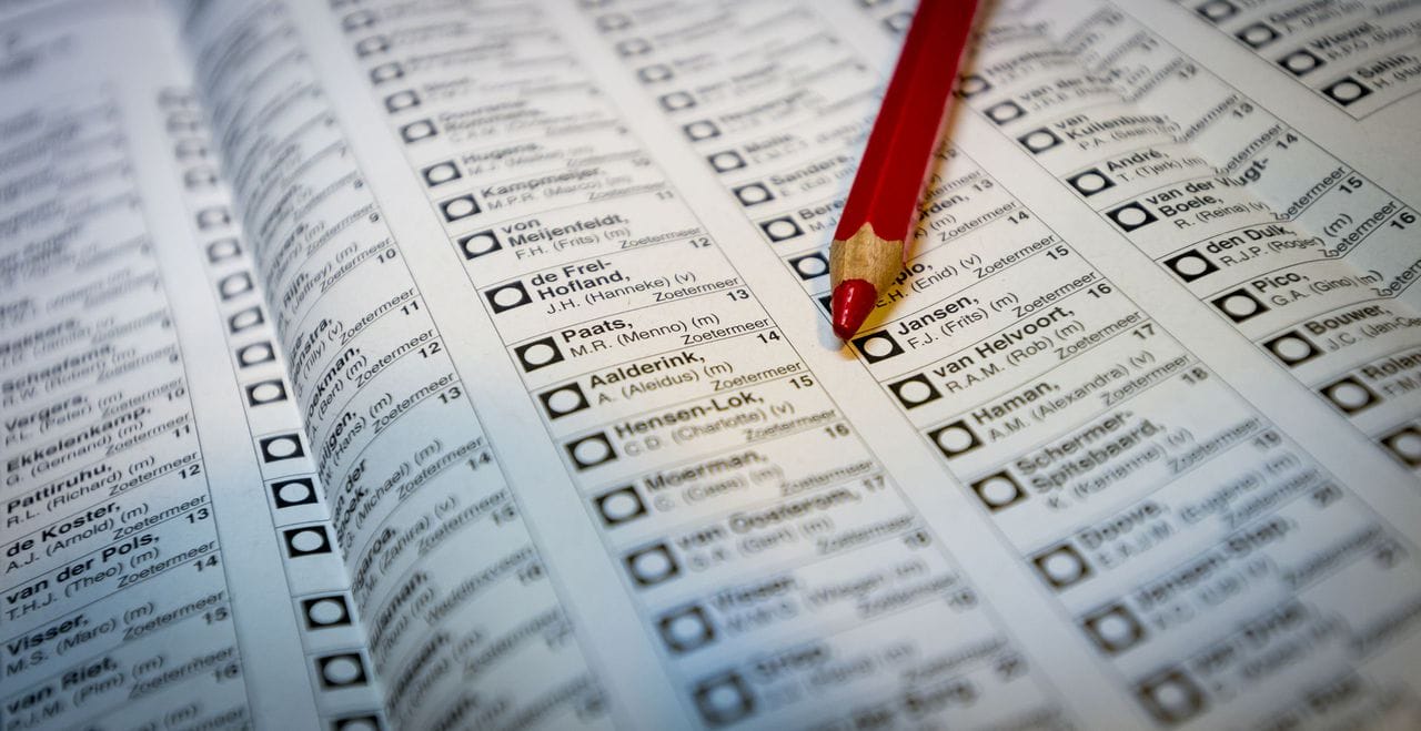 stemmen kiezer stembiljet