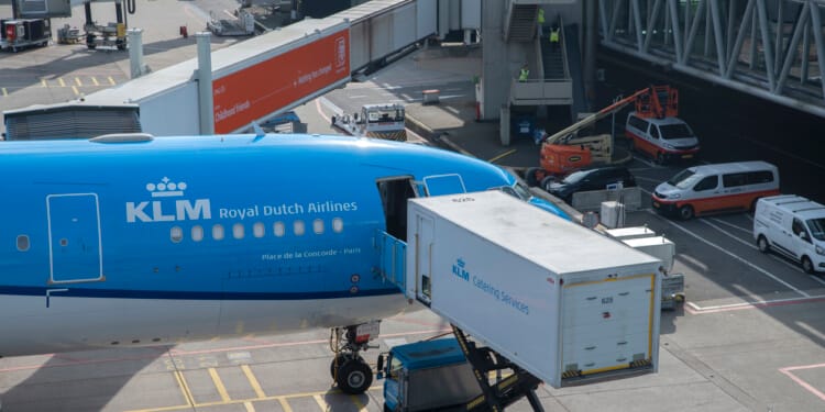 klm vliegtuig schiphol