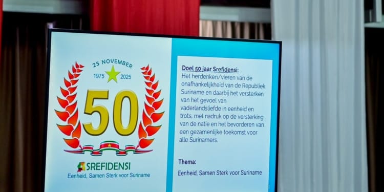 50 jaar srefidensi onafhankelijkheid