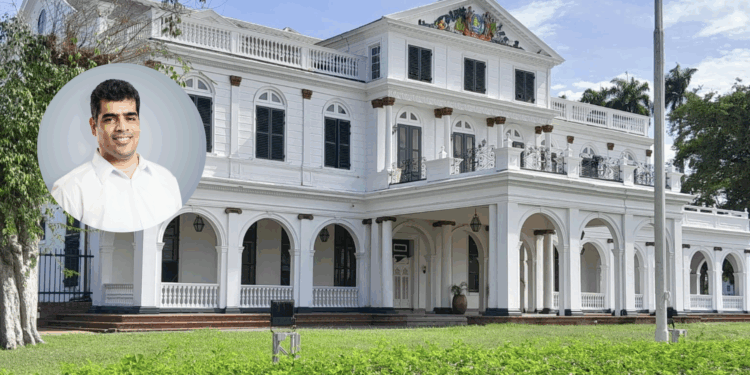 adhin presidentieel paleis suriname