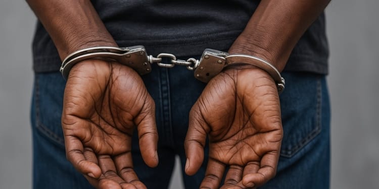 arrest handboeien verdachte politie