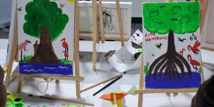 schilderijen over mangrove